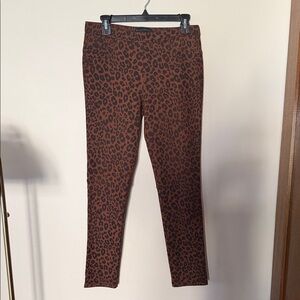 Sanctuary Leopard Print Slim Pointe Pants - Size L